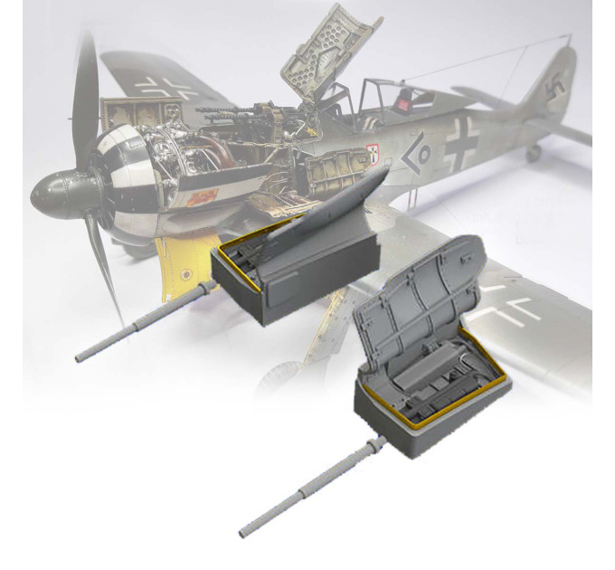 Fw 190A крильові кулеметні відсіки 1/48 Eduard 648356