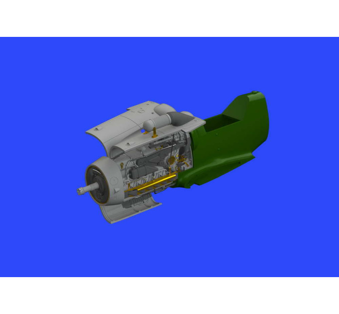 Bf 109G-6/U4 двигатель 1/48