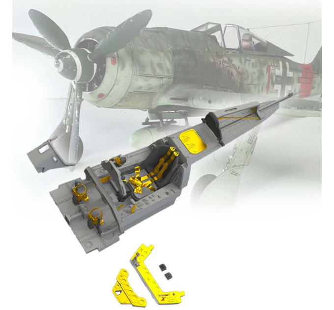 Кабіна пілота Fw 190A-8 1/48 Eduard 648463