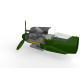 Bf 109G-10/U4 двигатель 1/48