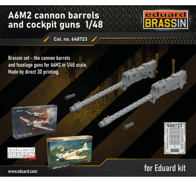 A6M2 стовбури кулеметів та фюзеляжне озброєння PRINT 1/48