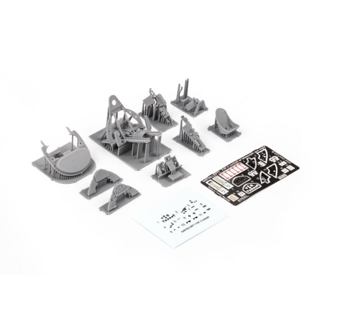 F4F-3 кабіна з телескопічним прицілом PRINT 1/48