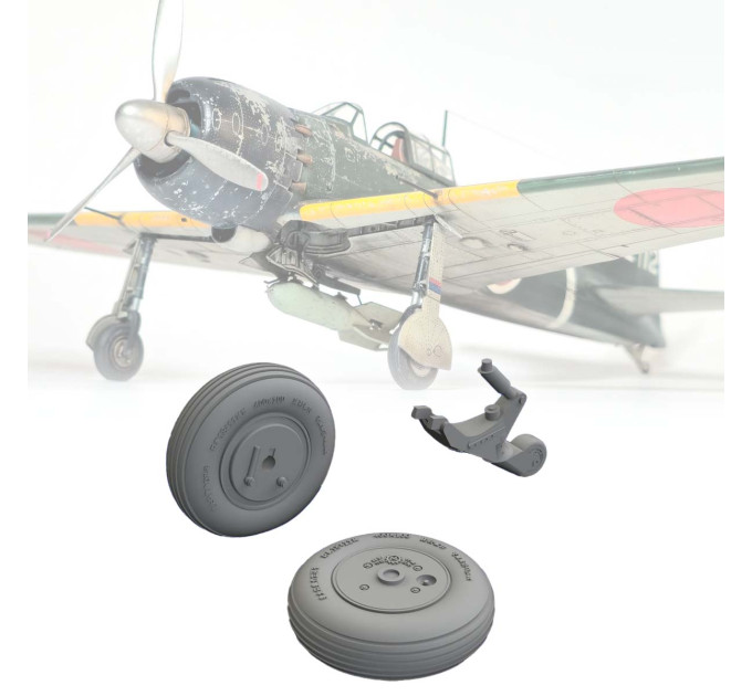 Колеса A6M3 ДРУК 1/48 Eduard 648799