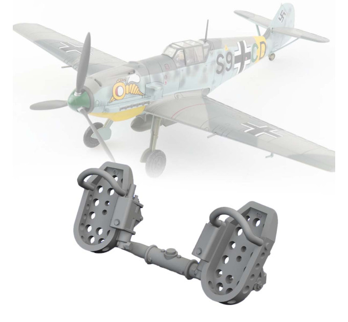 Педалі керма Bf 109E пізні ДРУК 1/72 Eduard 672320