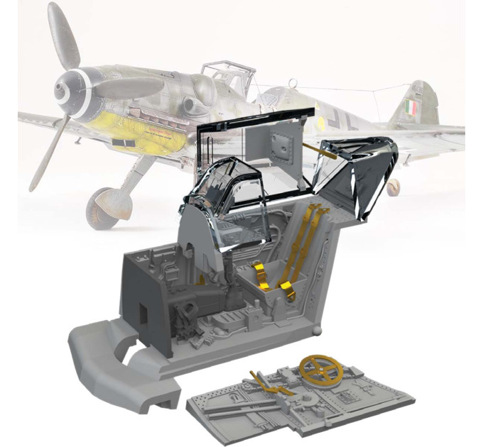 Кабіна пілота Bf 109G-2 ДРУК 1/72 Eduard 672342
