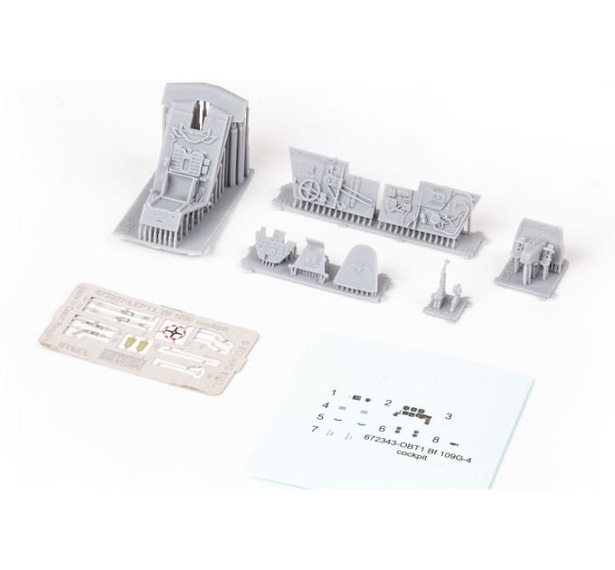 Кабіна пілота Bf 109G-4 ДРУК 1/72 Eduard 672343