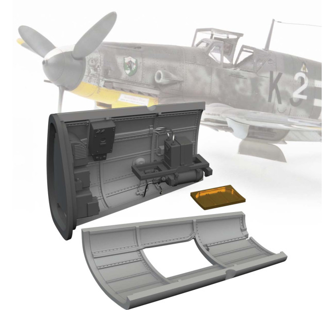 Радіовідсік Bf 109G ДРУК 1/72 Eduard 672344