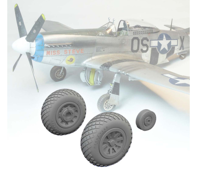 Колеса до P-51D ДРУК 1/72 Eduard 672366