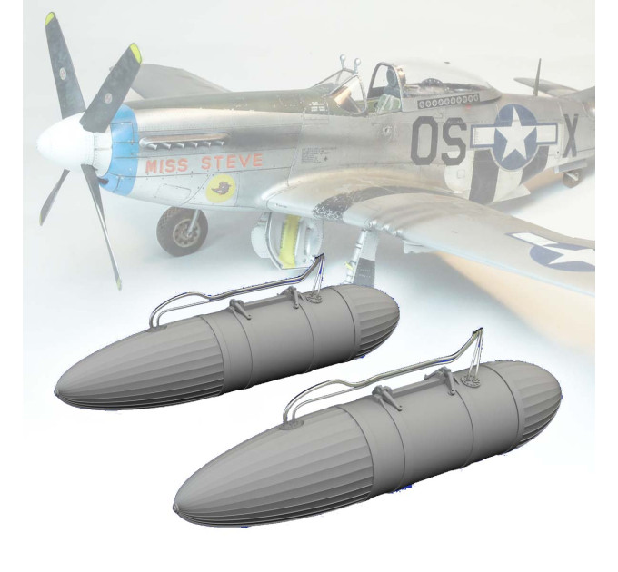 108-галонні підвісні баки P-51D ДРУК 1/72 Eduard 672374