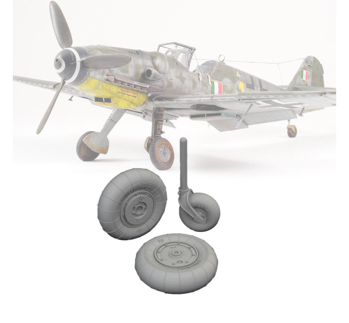 Колеса для Bf 109G-10 1/72 Eduard 672385