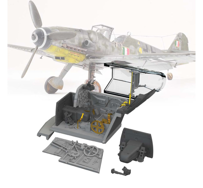 Кабіна пілота Bf 109G-10 ДРУК 1/72 Eduard 672388