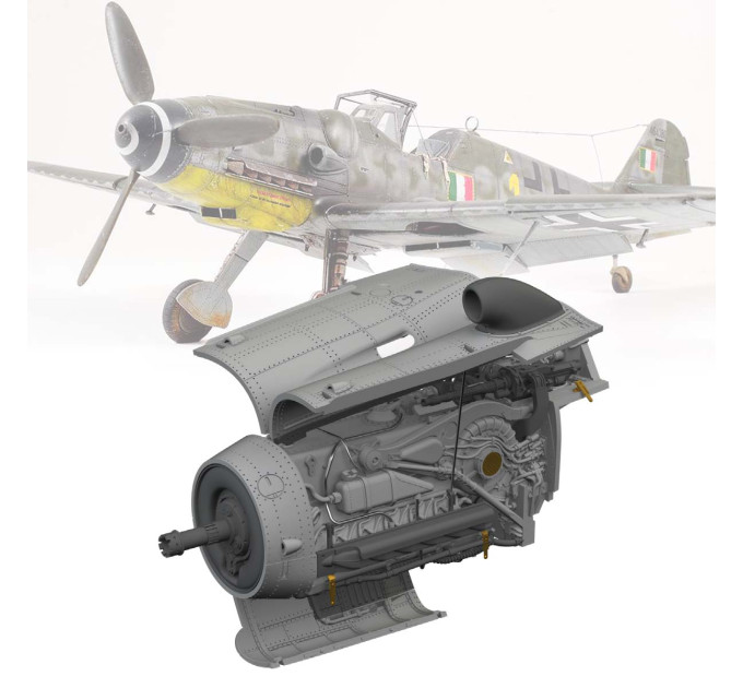 Двигун Bf 109G-10 Mtt Regensburg ДРУК 1/72 Eduard 672400