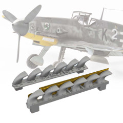 Вихлопні труби Bf 109G-6 ДРУК 1/72 Eduard 672406