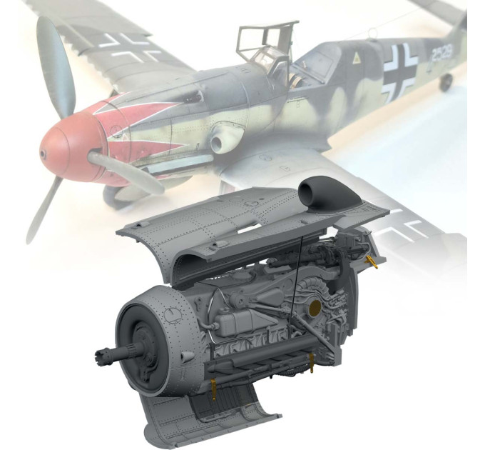 Двигун Bf 109K-4 ДРУК 1/72 Eduard 672455