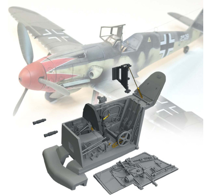 Кабіна пілота Bf 109K-4 ДРУК 1/72 Eduard 672459