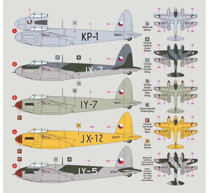 Декаль B-36 Mosquito 1/144 DKdecals DK144002