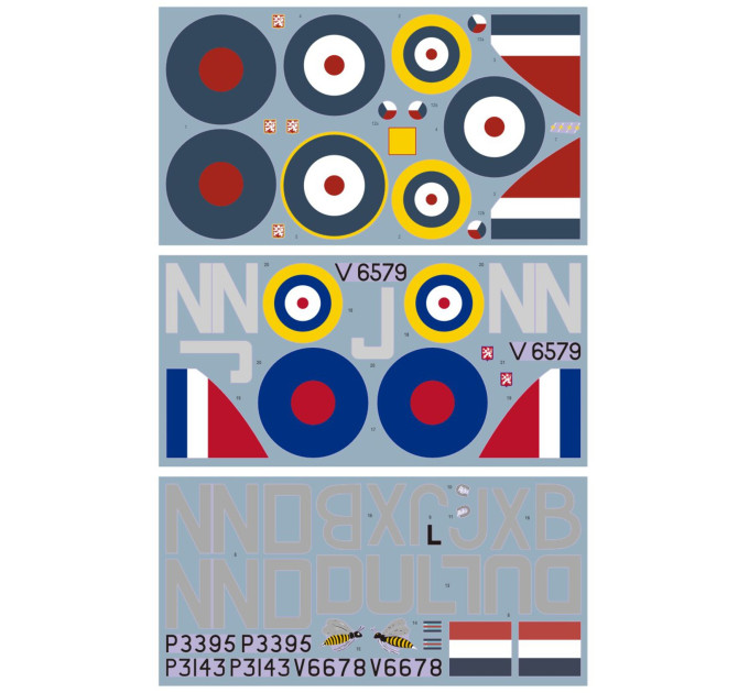 Декаль Hurricane Mk.I 1/24 DKdecals DK24003