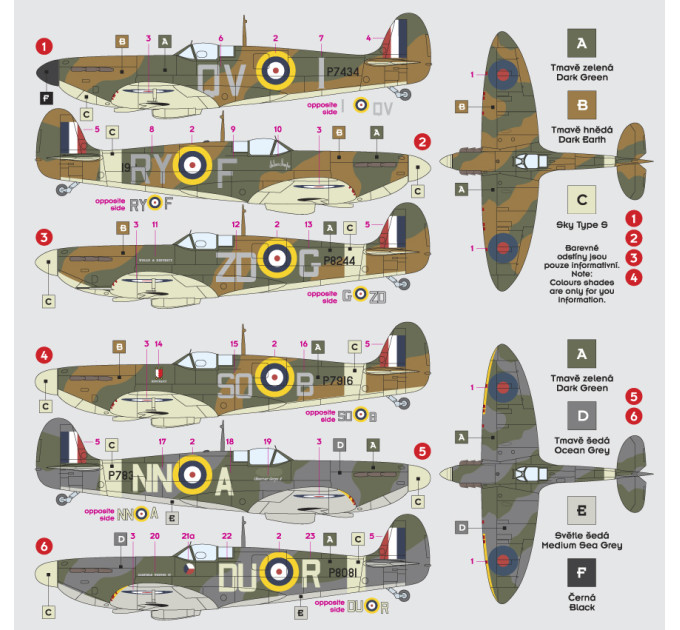 Декаль Spitfire Mk.I/Mk.II 1/32 DKdecals DK32002