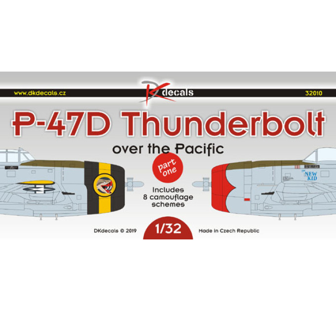 Декаль P-47D Thunderbolt Pacifi c 1/32 DKdecals DK32010