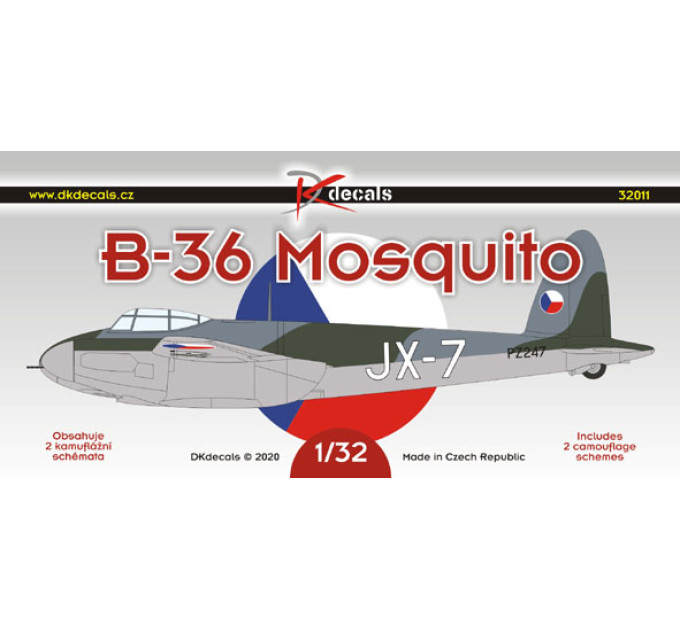 Декаль B-36 Mosquito CZ пілоти 1/32 DKdecals DK32011