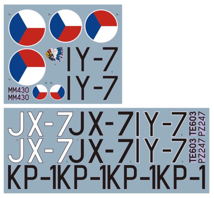 Декаль B-36 Mosquito CZ пілоти 1/32 DKdecals DK32011