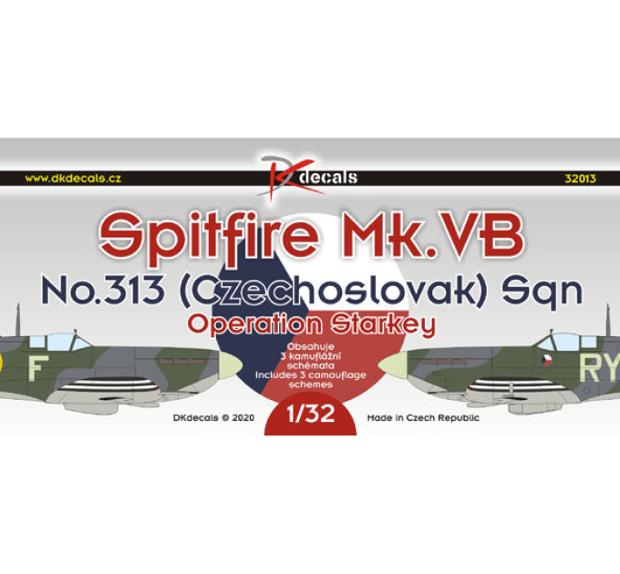 Декаль Spitfire Mk.VB операція Starkey 1/32 DKdecals DK32013