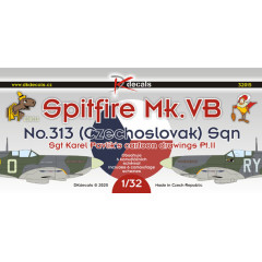 Декаль Spitfire Mk.VB 313 Sqn P.II 1/32 DKdecals DK32015