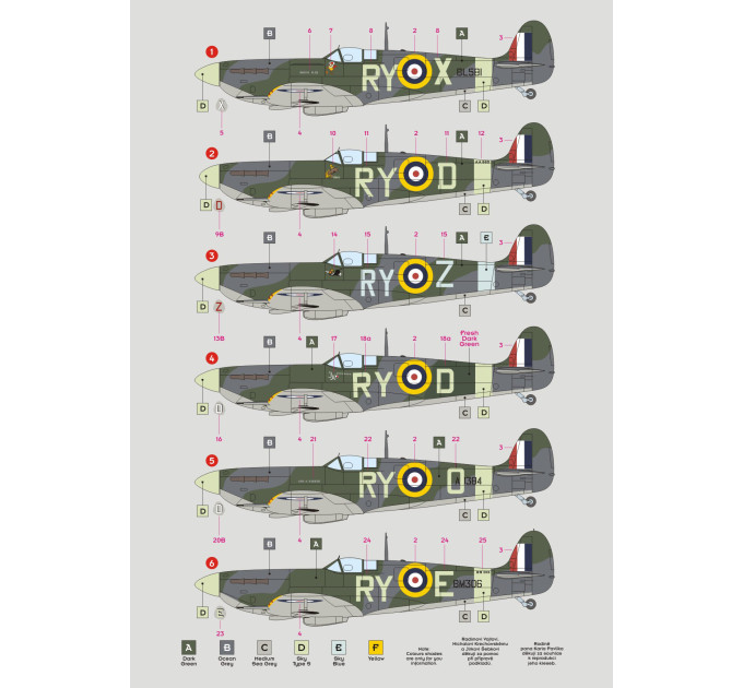 Декаль Spitfire Mk.VB 313 Sqn P.II 1/32 DKdecals DK32015