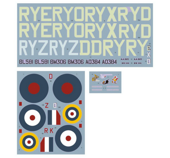 Декаль Spitfire Mk.VB 313 Sqn P.II 1/32 DKdecals DK32015
