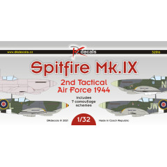 Декаль Spitfire Mk.IX 2nd TAF 1944 1/32 DKdecals DK32016