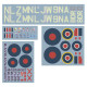 Декаль Spitfire Mk.IX 2nd TAF 1944 1/32 DKdecals DK32016