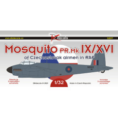 Декаль Mosquito PR Mk.IX/XVI чеських пілотів 1/32 DKdecals DK32017