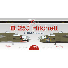 Декаль B-25J Mitchell на службі в RAAF 1/32 DKdecals DK32019