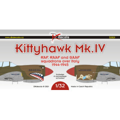 Декаль Kittyhawk Mk.IV над Італією 1/32 DKdecals DK32021