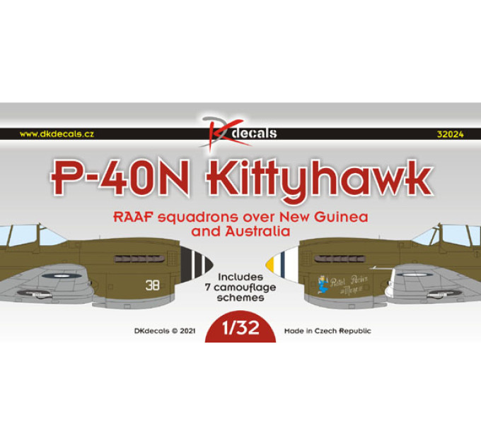 Декаль P-40N на службі в RAAF 1/32 DKdecals DK32024