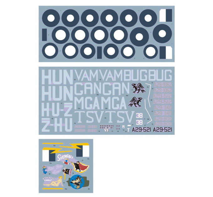 Декаль P-40N на службі в RAAF 1/32 DKdecals DK32024