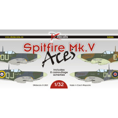 Декаль Spitfire Mk.V Aces 1/32 DKdecals DK32026
