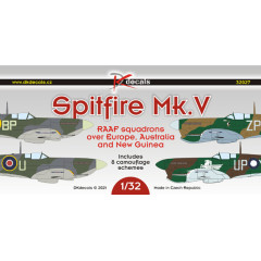 Декаль Spitfire Mk.V RAAF Squadrons 1/32 DKdecals DK32027
