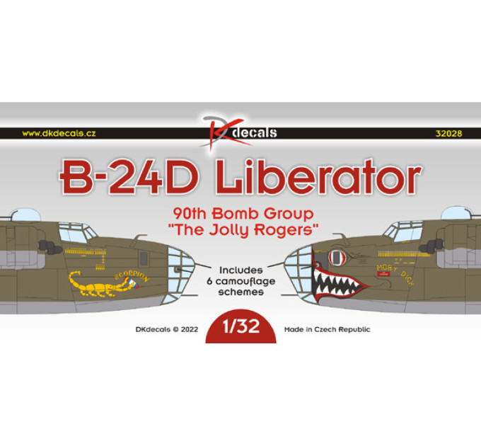 Декаль B-24D 90th BG 1/32 DKdecals DK32028