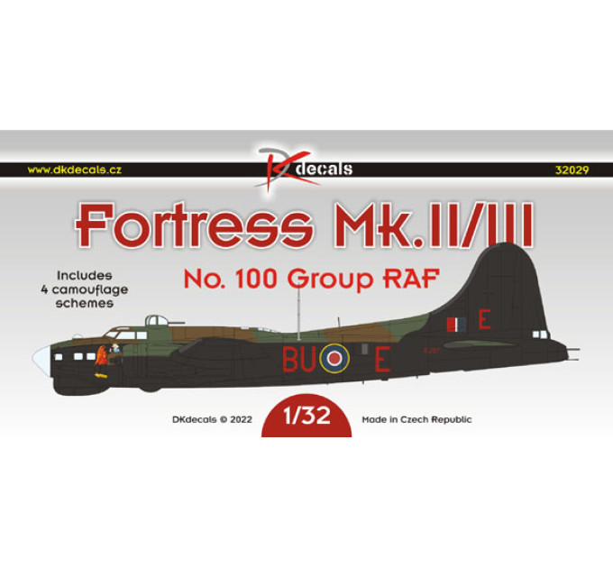 Декаль Fortress Mk.II/III No.100 Group 1/32 DKdecals DK32029