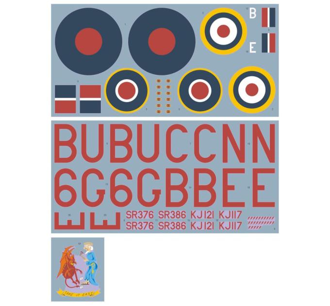 Декаль Fortress Mk.II/III No.100 Group 1/32 DKdecals DK32029