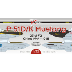 Декаль P-51D/K 23rd FG 1/32 DKdecals DK32030