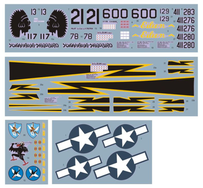 Декаль P-51D/K 23rd FG 1/32 DKdecals DK32030