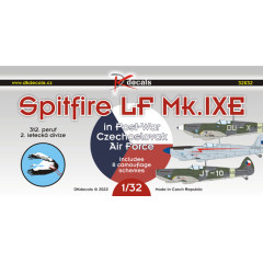 Декаль Spitfire LF Mk.IXE післявоєнний CZ AF (312. peruť/2. LD 1/32 DKdecals DK32032