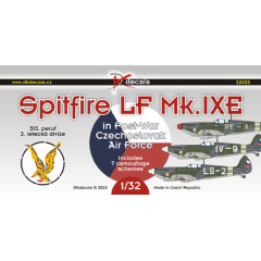 Декаль Spitfire LF Mk.IXE післявоєнні CZ AF (313. peruť/3. LD 1/32 DKdecals DK32033