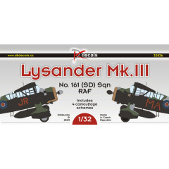 Декаль Lysander SD 1/32 DKdecals DK32036