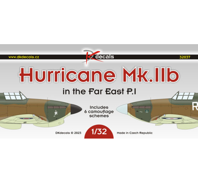 Декаль Hurricane Mk.IIb SEAC P.I 1/32 DKdecals DK32037