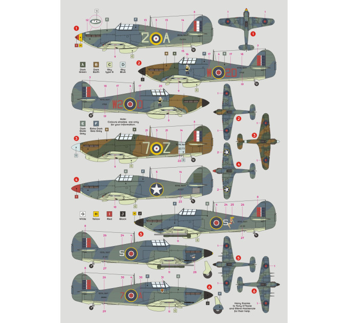 Декаль Sea Hurricane 1/32 DKdecals DK32039