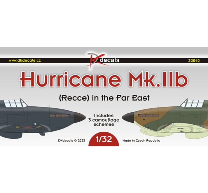 Декаль Hurricane Mk.IIb Recce 1/32 DKdecals DK32040