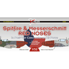 Декаль Spitfire та Messerschmitt Red Noses 1/32 DKdecals DK32041